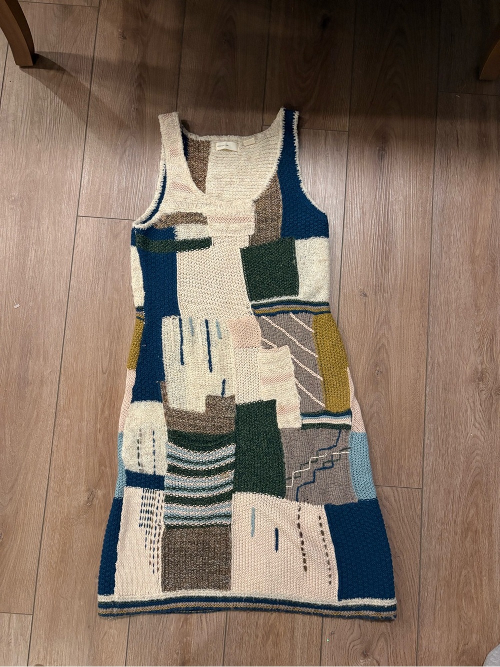 Anthropologie Sleeping In Snow - Patchwork Dress